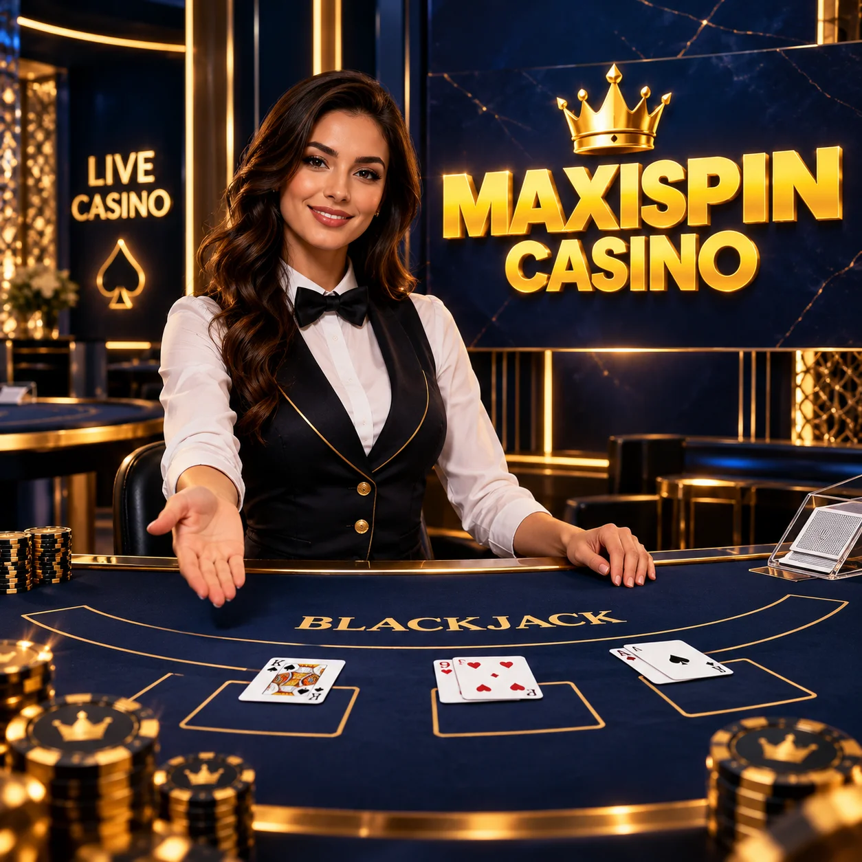 Live dealer at Maxispin